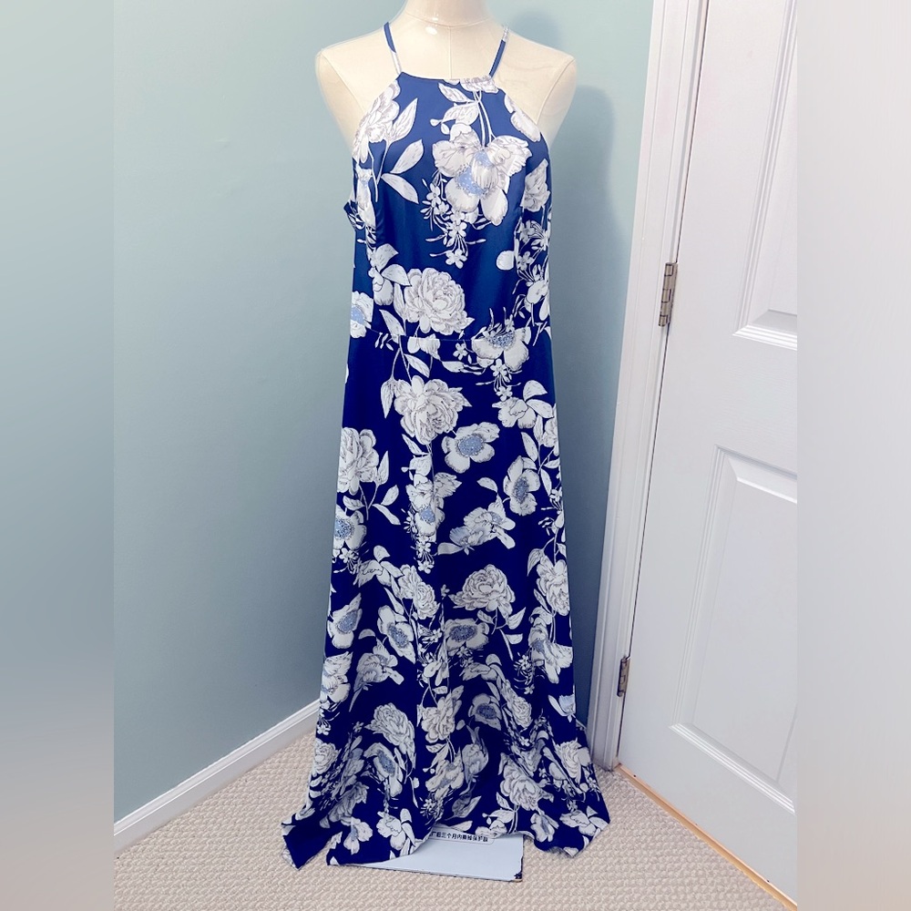 Gorgeous open back wedding guest dress